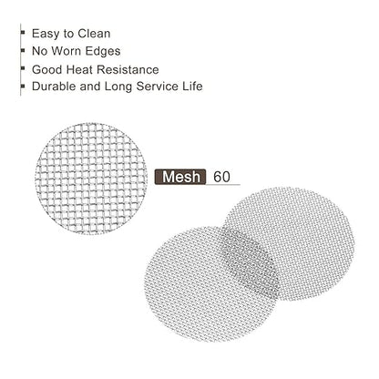 MECCANIXITY Pipe Screen Stainless Steel Screens, 13/16 Inch (20mm) Diameter for Pipe Filter, Pack of 40