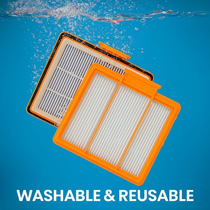 Nispira XPRFRV2500 True HEPA Vacuum Filter for Shark AV2501S RV2502AE RV2520AOUS AV2510AOUS AV2511AE RV2610WA RRV2300 V2610WD 137KY2500 UR2500SR AV2501AE 2 Pack