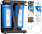 PUREPLUS RV Dual Stage Water Filter System, Includes Two Cartridges and Mounting Bracket, NSF/ANSI 42 Certified, Reduces Sediment, Heavy Metals, Chlorine and More, with Stainless Steel 3/4" Fittings