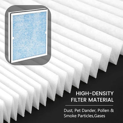 HEPA Filter Replacement for AlorAir CleanShield HEPA 550 Air Scrubber, High Efficiency HEPA & Activated Carbon Filter Set, 17.2 x 15.3 x 2 in 3 Pack