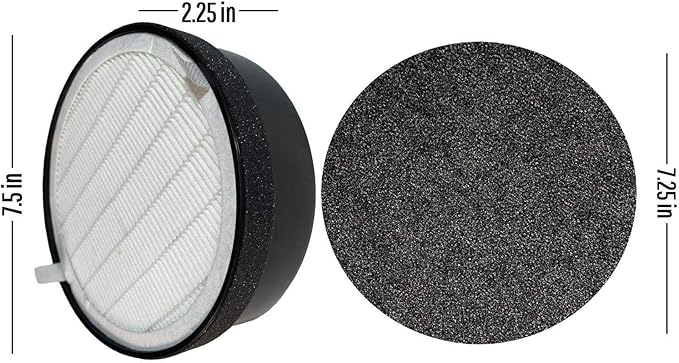 Flintar Replacement Filter, Compatible with hOmeLabs H13 Air Purifier HME020248N, 3-in-1 High-Efficiency Filter Set, 2-Pack