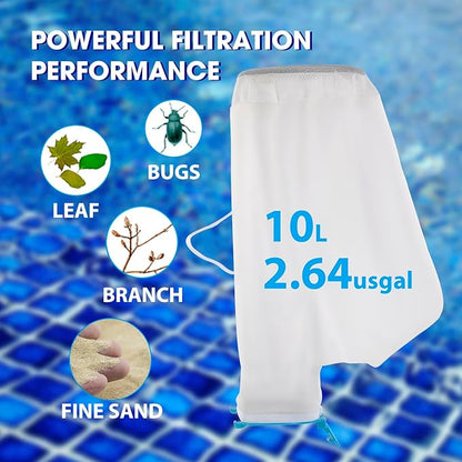 Premium Mesh Bag Replacement for PoolCent Handheld Cleaner——Leaf Eater/Leaf Eater Plus (50 Microns)