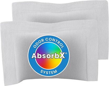 iTouchless 2-Pack AbsorbX Deodorizers Absorbs, Natural Activated Carbon, Biodegradable, for use with 8 Gallon and Larger Trash Cans with Odor Filter Compartment