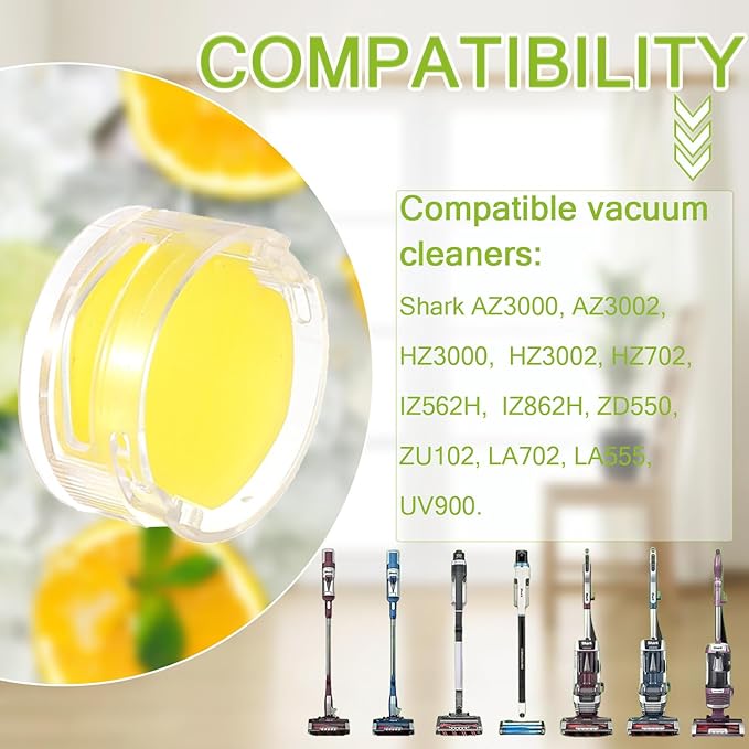 Odor Neutralizer Cartridge Replacement for Shark AZ3000 AZ3002 HZ3000 HZ3002 HZ702 IZ862H IZ562H ZD550 ZU102 LA702 Odor Elimination Replacement 1541FC3000(Pack of 4pcs,Mixed flavor)