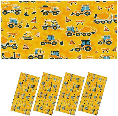 4 Pcs Fluorescent Light Covers for Ceiling Lights Construction Equipment Traffic Cones Yellow Decorative Magnets Light Filters for Office Home Classroom Must Haves 4’ x 2’