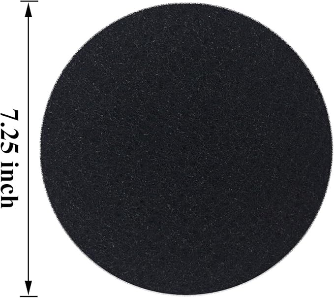7.25inch Kitchen Compost Bin Charcoal Filter Replacements, Compost Pail Replacement Carbon Filters 7.25 inch, Round
