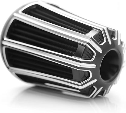 Big Sucker cone Air filter intake for harley air Cleaner Sportster Softail fatboy heritage dyna touring street road king Glide (Gauge style -Black, TypeB: Touring 01-07, Softail Dyna 99-15)