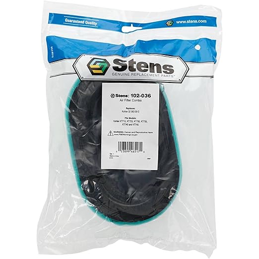 Stens Air Filter Combo 102-036 Compatible with Kohler KT715, KT725, KT730, KT735, KT740 and KT745 32 083 09, 32 083 09-S, 32 883 09, 32 883 09-S1