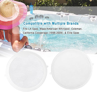 Spa First Filter Replacement 6-Pack,Compatible with MAAX,Whirlpool,Coleman-Easy Install,Essential Oil & Debris Reduction,Low Maintenance Hot Tub Accessories