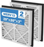 20x20x3 MERV 13 Pleated Air Filter Compatible with Zephyr VGF Series 20x20x3 Whole Home Return Air Grille Filter, MERV-13 Air Filtration System Grille Filters 2 Pack, Actual Size 18-3/8 × 18-3/8 × 3"