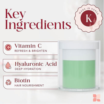 Vitamin C Shower Filter Replacement Cartridge + Shower Steamers Aromatherapy - K Beauty Skin & Hair Enhancement, Universal Water Filter Replacement for AquaBliss - Peppermint