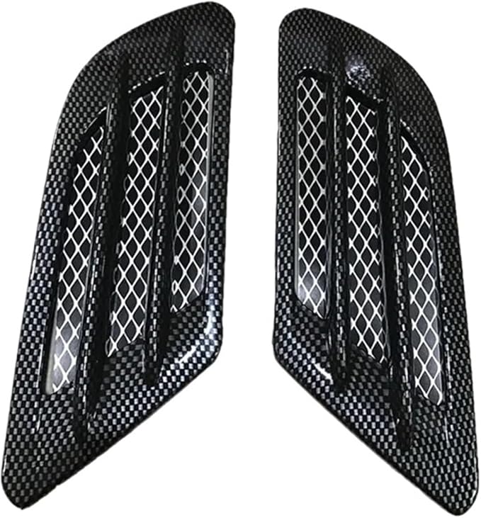 Universal Car Hood Scoop Air Intake Vent Cover Compatible With Golf 4 5 6 7 Compatible For Mazda CX5 Compatible For BMW F10 F30 E90(Carbon look)