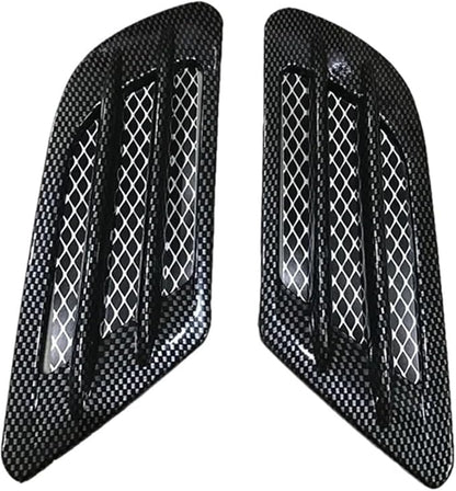 Universal Car Hood Scoop Air Intake Vent Cover Compatible With Golf 4 5 6 7 Compatible For Mazda CX5 Compatible For BMW F10 F30 E90(Carbon look)