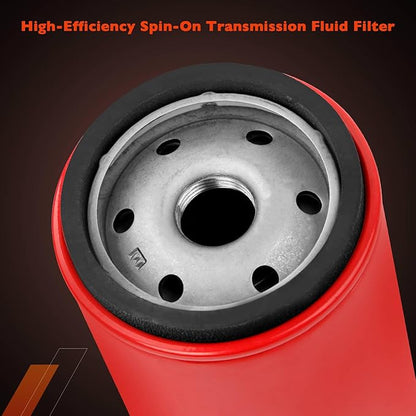 High-Efficiency Spin On Transmission Filter Compatible with Allison 1000/2000 Series, Fits for 2001-2019 Chevy Silverado/GMC Sierra 2500 HD 3500 HD, Replace# 128059150,Upgrade of 29539579