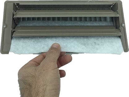 NORTHWEST ENTERPRISES Vent Filters, 24 Floor Vent Register Filters - 4"x12", 90 Day Filtration.