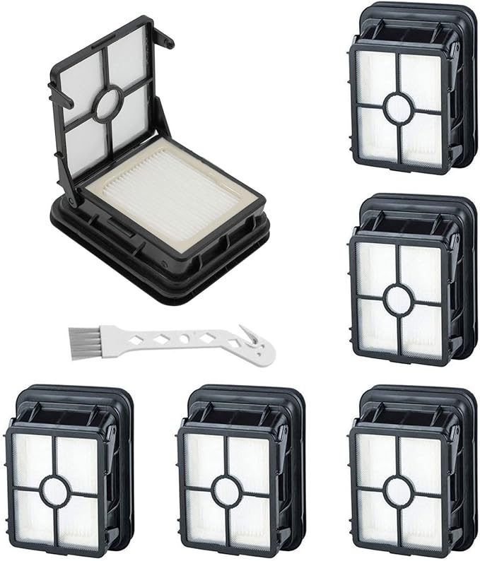 6 Pack 1866 Filter Replacement Parts for Bissell CrossWave Vacuum 1785 3888A & Crosswave Pet Pro 2306A & CrossWave Max 2551 2554A 2596 & Crosswave HydroSteam 35151 3518 Cordless Wet Dry Vac, 1608684