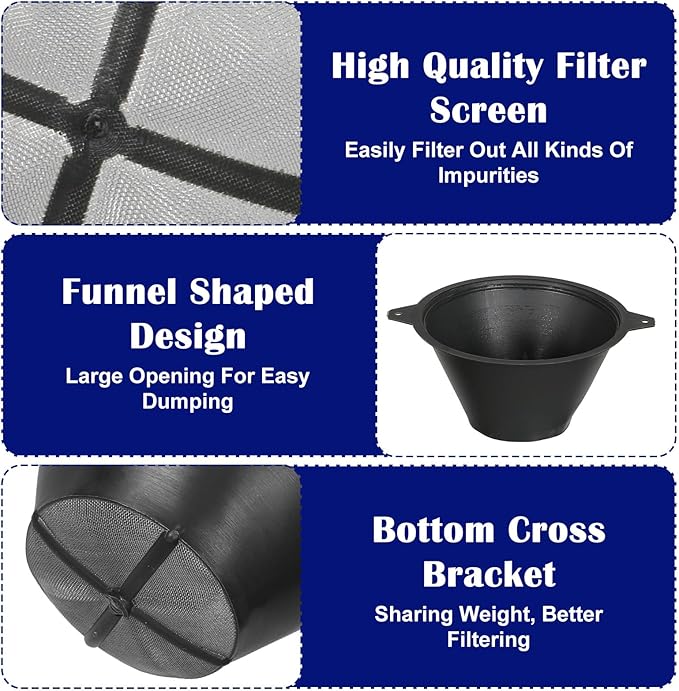 70 Pcs Paint Filter 100 mm Plastic Paint Strainer with Fine Nylon Mesh Reusable Industrial Nylon Filter for Oil, Water Based Oil Paints Food Residue