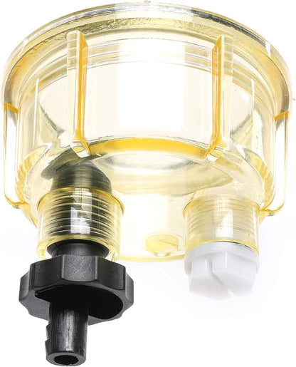 iFJF R12T Nylon Water Collection Bowl of Fuel Filter/Water Separator 120AT NPT ZG1/4-19 Replacement for Diesel Engine S3240 18-7947