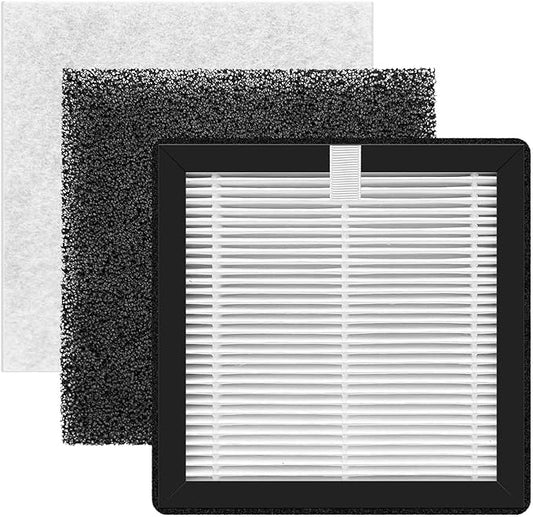 (6”× 6”) H13 Replacement Filter Compatible with KOONE & M-T Solder Fume Extractor,Smoke Purifier, Laser Engraving System Replacement Filter 3x Hepa, 6x Per Filters