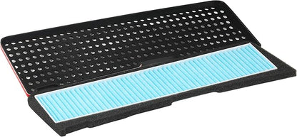 EPAuto Air Intake Filter + Grille Cover Replacement for Tesla Model 3 (2021-2025) / External Air Inlet Vent Compatiable, 12.5''L x 3.75''W