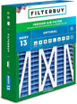 Filterbuy 20x23x5 Air Filter MERV 13 Optimal Smoke & Allergy Defense (1-Pack), Pleated HVAC AC Furnace Filters for Bryant, Carrier, BDP, Day & Night, and Payne (Actual Size: 19.81 x 22.56 x 4.25)