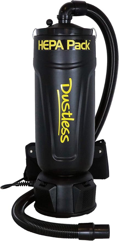 Dustless HEPA Back Pack Vacuum, Black
