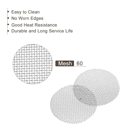 MECCANIXITY Pipe Screen Stainless Steel Screens, 5/8 Inch (15.8mm) Diameter for Pipe Filter, Pack of 40