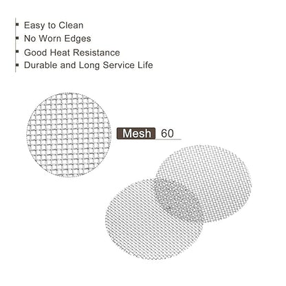 MECCANIXITY Pipe Screen Stainless Steel Screens, 5/8 Inch (15.8mm) Diameter for Pipe Filter, Pack of 40