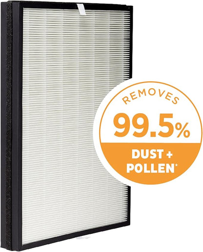 AprilAire RF09550C Clean HEPA-Type Air Purifier Replacement Filter for Portable Room Air Purifier Model 9550, Captures Dust & Odors, Ozone Free