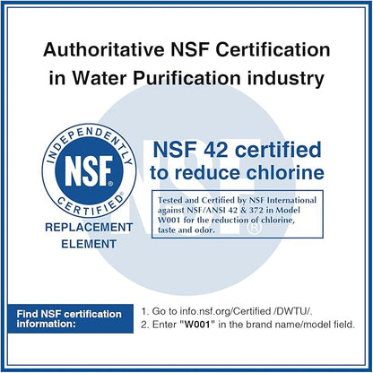 W10295370A Water Filter Replacement, Compatible with Everydrop Filter 1, Whirlpool EDR1RXD1, EDR1RXD1B, W10295370, WHR1RXD1, KAD1RXD1, P4RFKB2, P8RFWB2L, 46-9930, 46-9081 2PACK