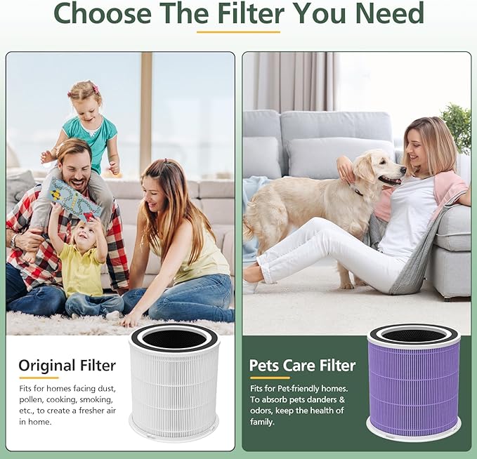AP301 AP302 HEPA filter Replacement, ONLY for Dayette AP301 AP302 Air Purifier, NOT FOR AP401 AP402 Air Purifiers