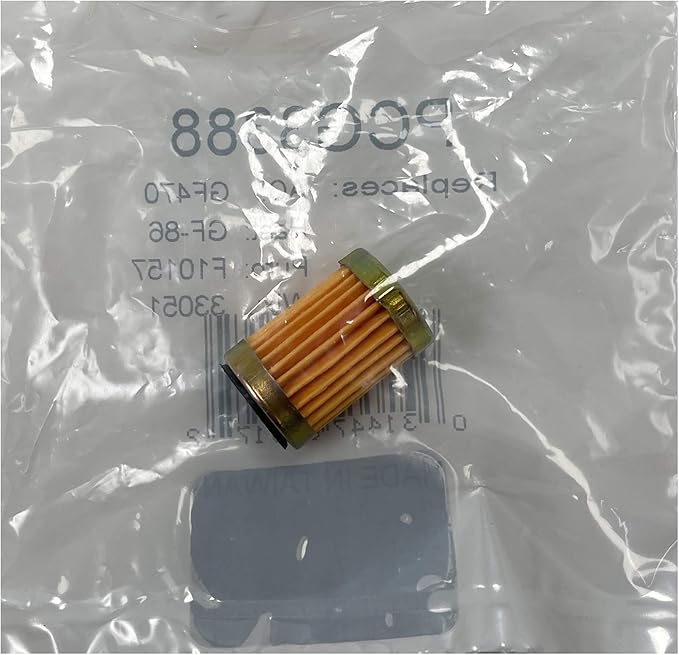 Sherco-Auto GF470 Short Fuel Inlet Filter & Check Valve - Rochester Quadrajet Carburetor - Package of 12