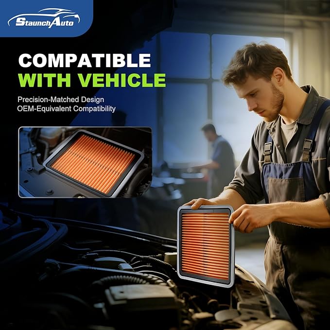 Engine and Cabin Air Filter Combo for Crosstrek 2016-2017, Forester 2009-2018, Impreza 2008-2016, WRX 2012-21, XV Crosstrek 2013-15 Air Filter Car Replacement #CF10930 16546AA090 Car Accessories