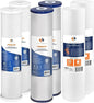Aquaboon 5 Micron 20 x 4.5 Sediment, Anti-Scale, Carbon Water Filters Cartridges for 3-Stage Whole House Water Filtration System Replacement Set 2 Pack