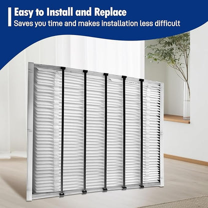 2-Pack 201 Replacement Furnace Filter Compatible with Aprilaire Space-Gard 2200,2250 Whole-House Air Purifier and X0445,MERV-10, 20x25x6 Air Filter
