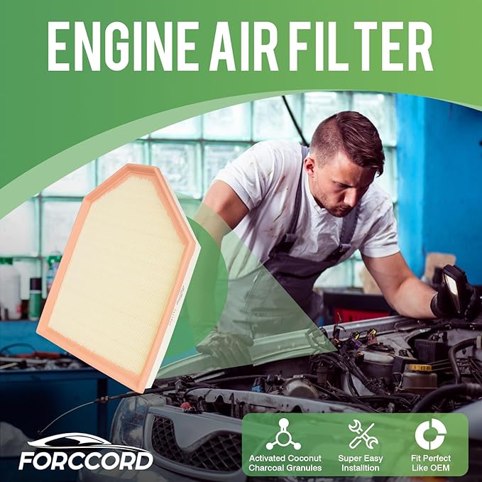 2-Pack Engine Air Filter Fits for BMW F25 F26 Series X3 2011-2017, X4 2015-2018, 2.0L 3.0L Air Filter Replacement CA11422 13717601868 Car Accessories