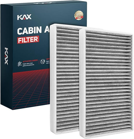 KAX Cabin Air Filter with Activated Carbon, CF8791A Replacement for Chevrolet Silverado, Suburban, Avalanche, Tahoe, GMC Sierra1500 2500, Yukon XL, Cadillac Escalade, Strong Adsorption Cabin Filter