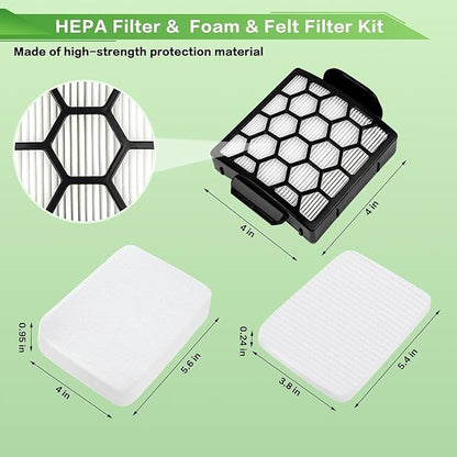 VIEWALL Filters Replacement for Shark Pet Pro ZU102 ZU60 ZU62 Swivel Pro ZU51 NV151 NV150 CU50WM Pet Plus NV251 NV255 Navigator Upright Vacuum, Part 1238FT60 1239FT60