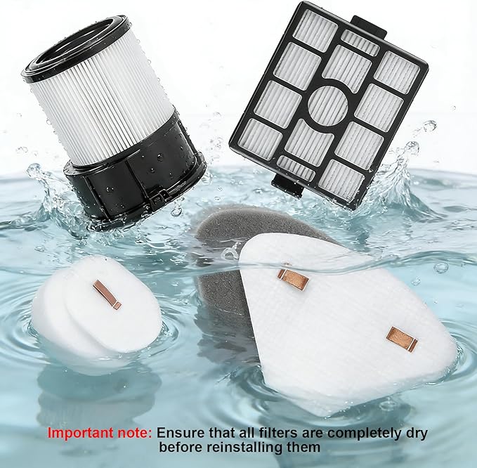 Filter for Shark IP3251 IP3253 IP3225 PowerDetect Clean & Empty Vacuum, 1 Post-Motor 1 Pre-Motor Filters for Handheld Vacuum, 1 HEPA 1 Foam & Felt 1 Odor Neutralizer Cartridge for Auto-Empty Dock