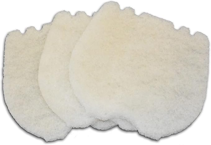 Cut Replacement Skimmer Filter Top Mat - Beige Coarse Filter Media to Fit Popular Brands, Made in USA (19" x 19" x 1.25" Thick- 3 Pack)