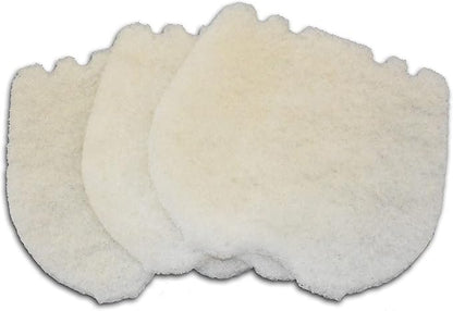 Cut Replacement Skimmer Filter Top Mat - Beige Coarse Filter Media to Fit Popular Brands, Made in USA (19" x 19" x 1.25" Thick- 3 Pack)