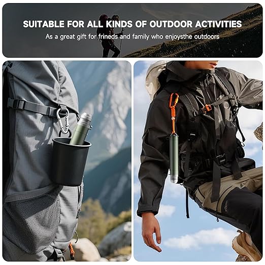 4 Pack Water Filter Straw, Portable Personal Water Filtration System, Compact Multi-Layer Filtration for Camping, Hiking, Travel, Biking, Survival, and Emergencies (Green)