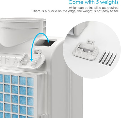 3-in-1 Indoor Dryer Vent, Stainless Steel Screen Filter, Polyester Filter and Water Drawer System, Upgrade Safety Vent Flap, with 4 Pieces Polyester Filters, For Electric Clothes Dryers