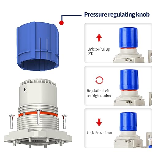 BLCH 1" NPT Air Compressor Filter - Air Pressure Regulator Filter Combo,Compressed Air Dryer AW5000-10 Semi-Auto Drain Poly Bowl Gauge 0-160 PSI 5μm