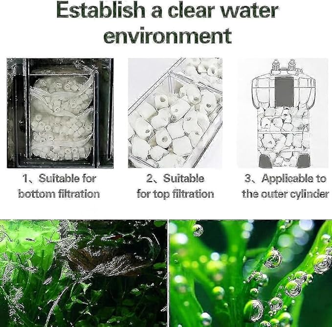 5 lbs Bio Ceramic Rings Aquarium Filter Media