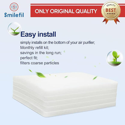 Smilfil 5 Pack PF40 Replacement Pre-Filter Pads Compatible with IQAir PF40 Coarse Dust Pre-Filtration Air Purifier