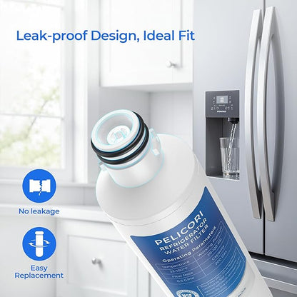 LRFS28XBS Water Filter, Compatible with LRFLC2706S, LRFOC2606S, LRFVC2406S, LRFWS2906D, LRFWS2906S, LRFWS2906V, LRFXC2416S, LRFXC2606S, LRFXS2503S, LRMDC2306S Water & Air Filter, 3 Pack