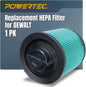 POWERTEC DXVC6914 HEPA Cartridge Filter for DeWalt 6-16 Gal. Wet/Dry Vacuums, Shop Vac Filters for DXV09PA, DXV10S-QT, DXV09P-QTA, DXV06P-QT, DXV10P-QT Shop Vacuum, 1 Pack (75121)