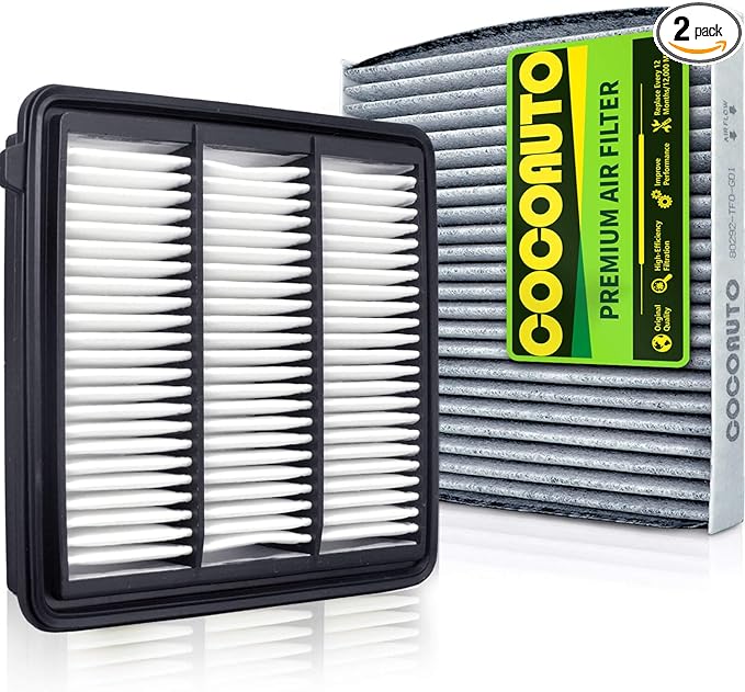 (1.5L Gas) COCOAUTO Engine & Cabin Air Filter Kit for CRV 1.5L Gas Only (2023-2025), NOT for Hybrid /2.0L! Fits Civic 1.5L (2022-25), Replace 1722064AA00, PA99892, A21805, 80292TF0G01
