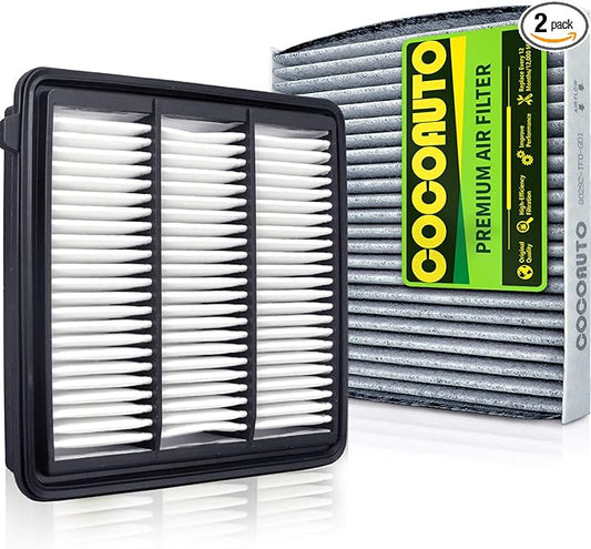 (1.5L Gas) COCOAUTO Engine & Cabin Air Filter Kit for CRV 1.5L Gas Only (2023-2025), NOT for Hybrid /2.0L! Fits Civic 1.5L (2022-25), Replace 1722064AA00, PA99892, A21805, 80292TF0G01